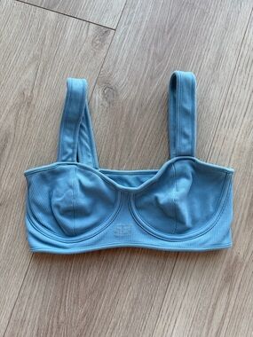 SET Active Light Blue Ribbed Underwire Bra